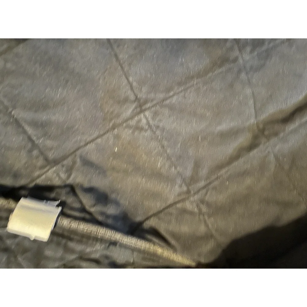 J Crew Quilted Utility Field Jacket Mens Small Navy Diamond Quilt Snap Zip